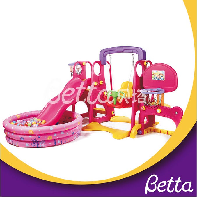 Bettaplay معدات لعب الأطفال الصغار منزلق بلاستيكي وملعب أرجوحة.jpg