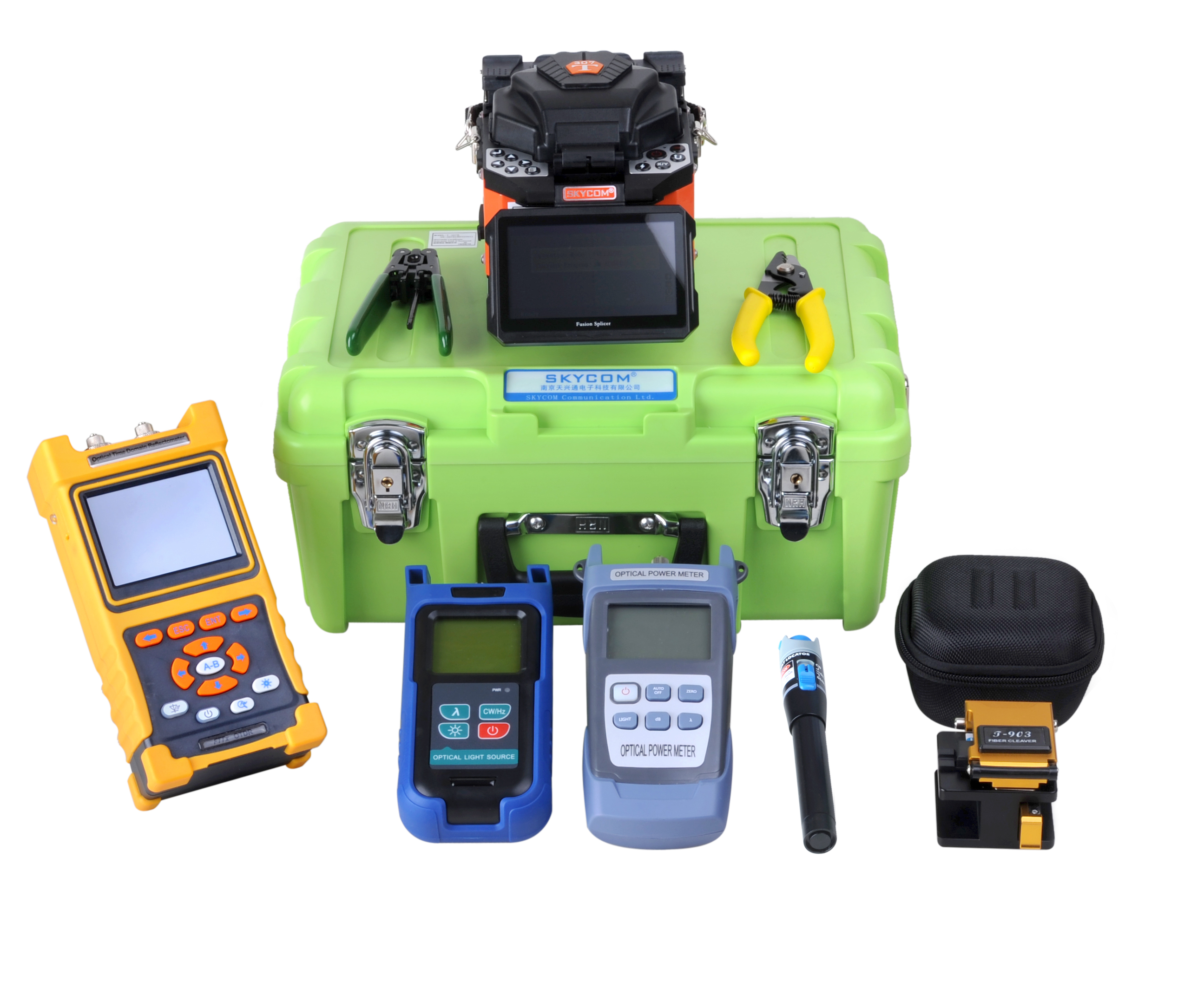 Enthaltene Komponenten des FTTH-Toolkits