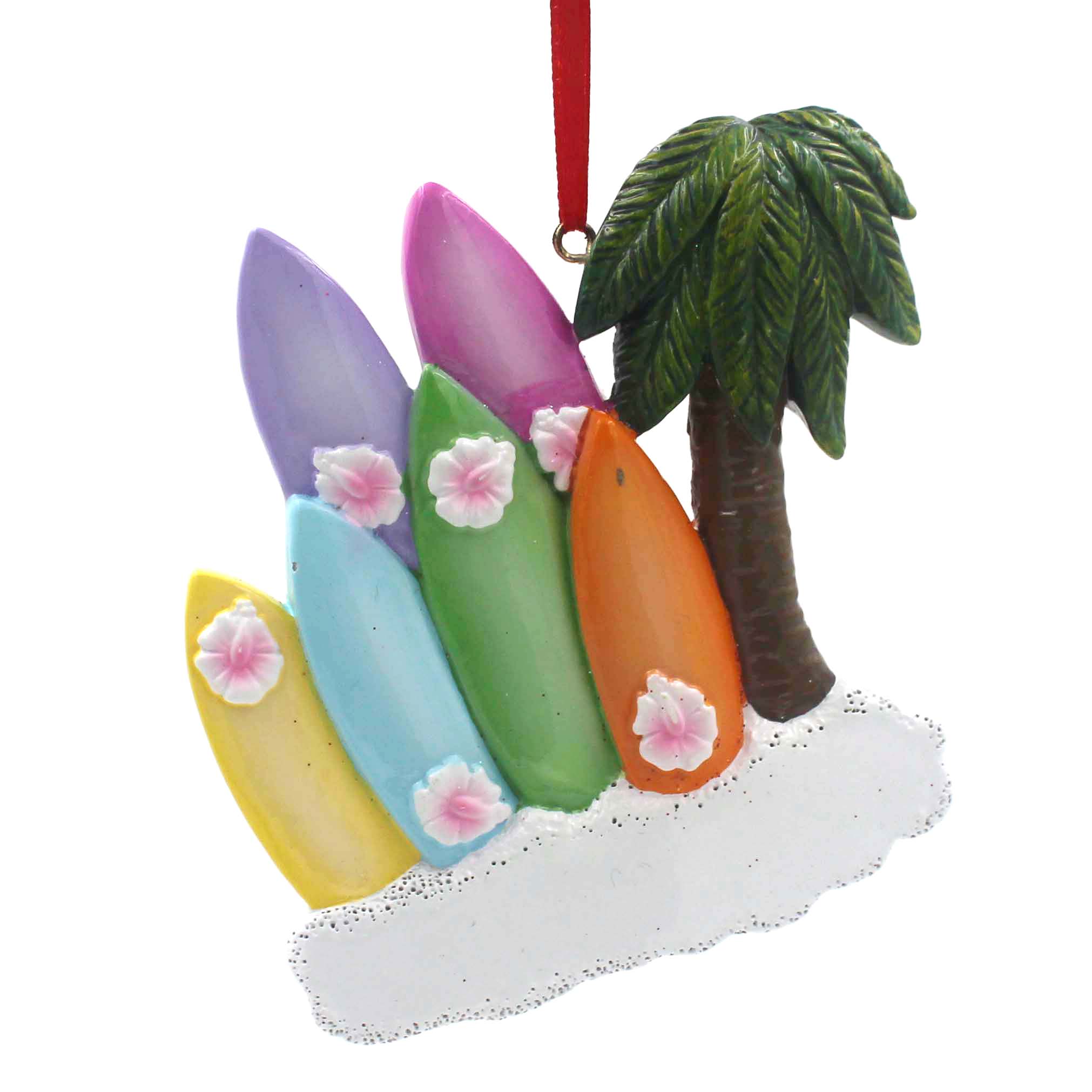 aquaplane,scamper aquaplane with palm tree family of 6 personalized