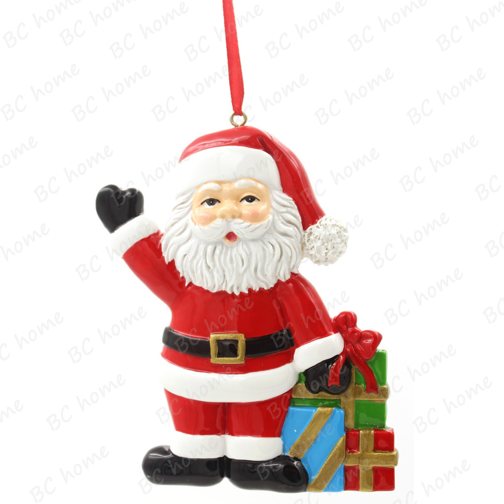 santa claus with gifts ornament personalized christmas tree