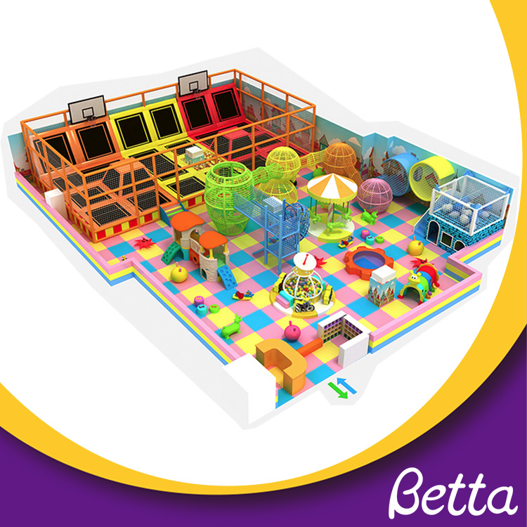 Детская игровая зона Bettaplay, маленькая, прямоугольная, для дома, для детей, батут для коммерческого использования.jpg