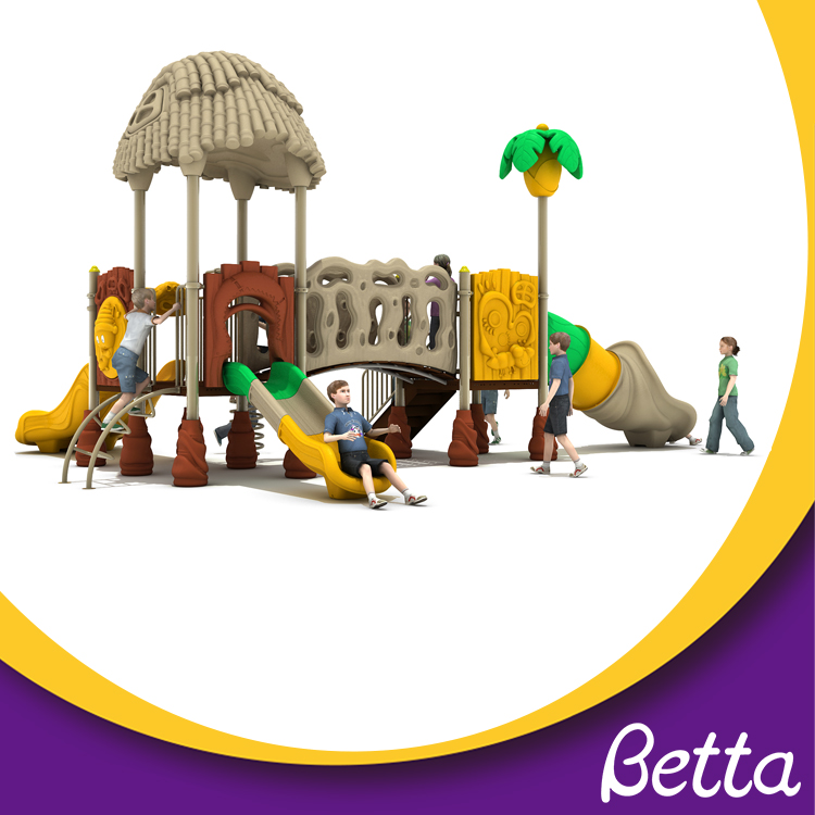 شرائح معدات لعب خارجية للأطفال التجارية الصغيرة من Bettaplay للبيع مع شريحة كبيرة