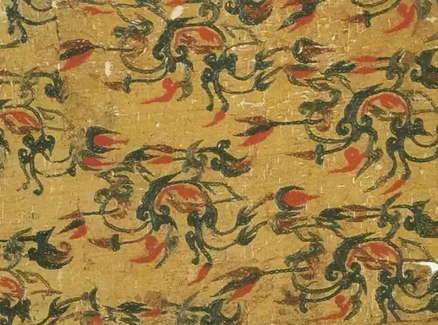 茱萸纹绣等绣品的名称都是根据其纹样命名的,茱萸纹绣的图案由茱萸花