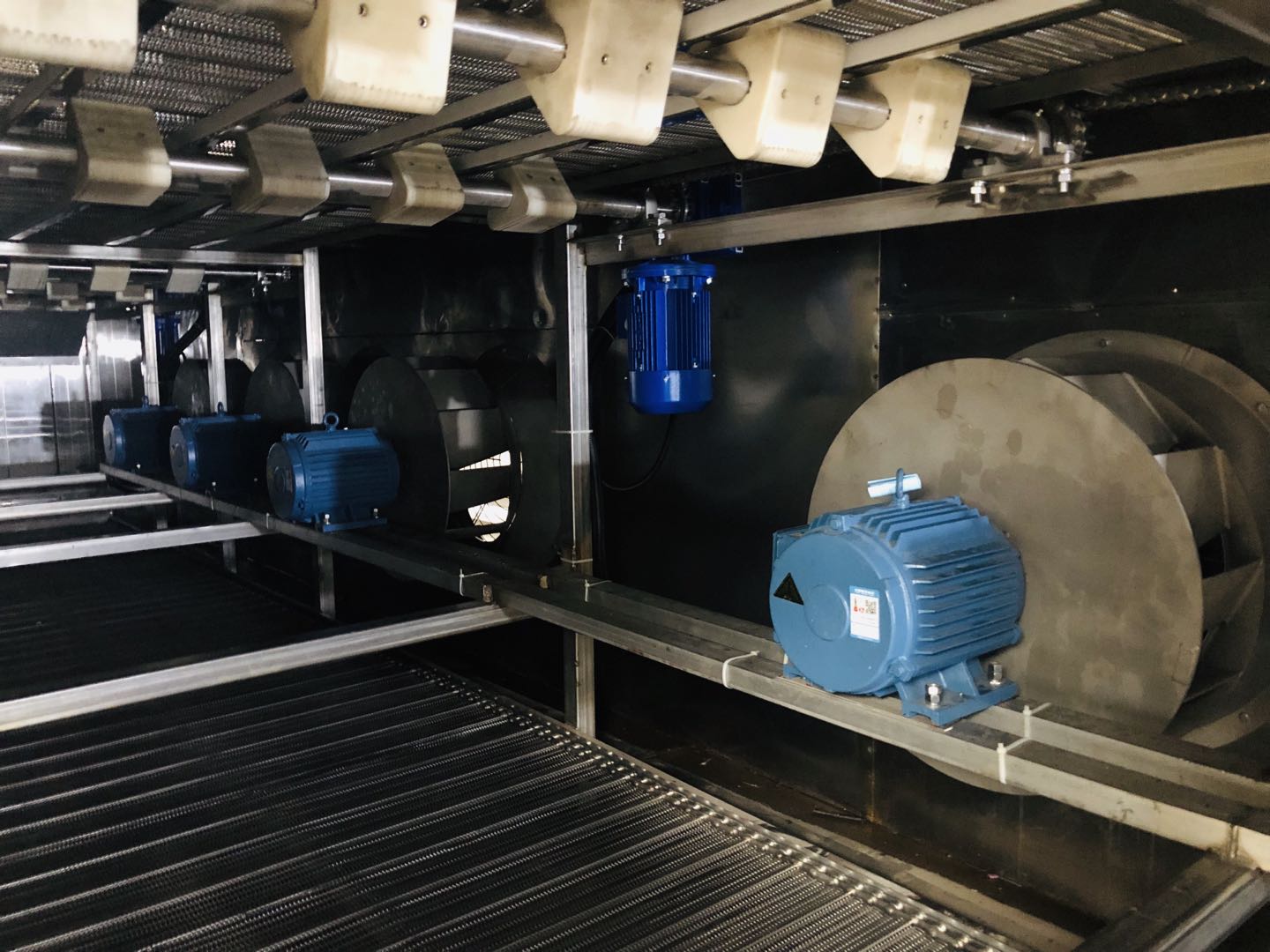 fluidized bed freezer 流化床速凍機內部結構