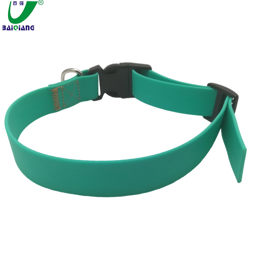 Washable Sturdy Soft Grass Green Running Dog Leash Dog Neck Belt for