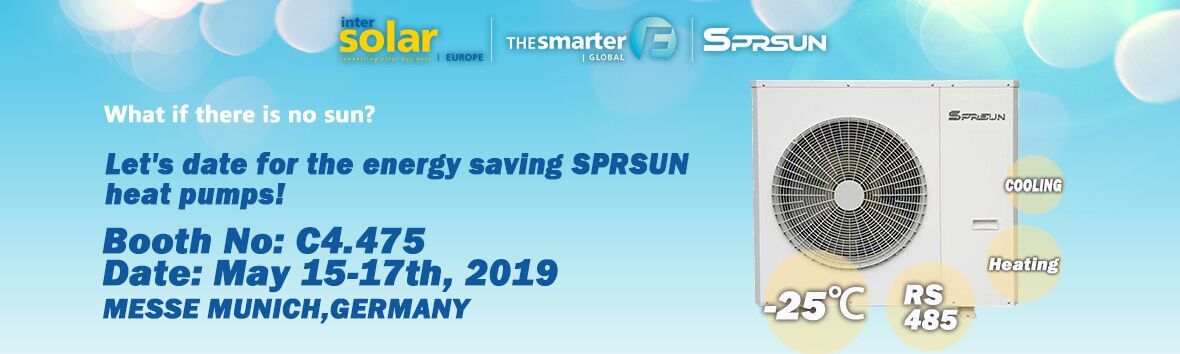 SPRSUN Heat Pumps at InterSolar 2019 Bombas de Calor SPRSUN na InterSolar 2019