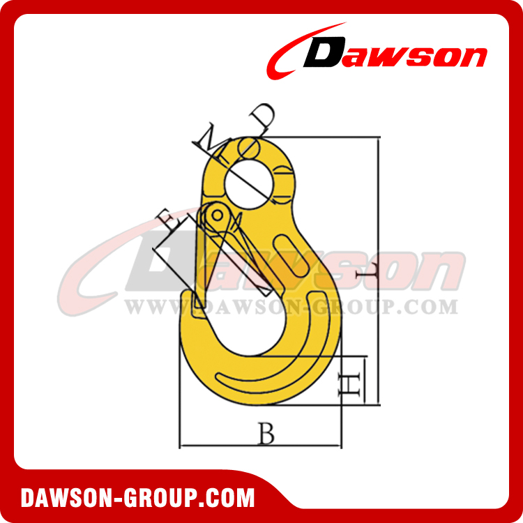 DS334 G80 EYE SLING HOOK WITH CAST HOOK DAWSON-GROUP-LTD.-CHINA-MANUFACTURER-FACTORY