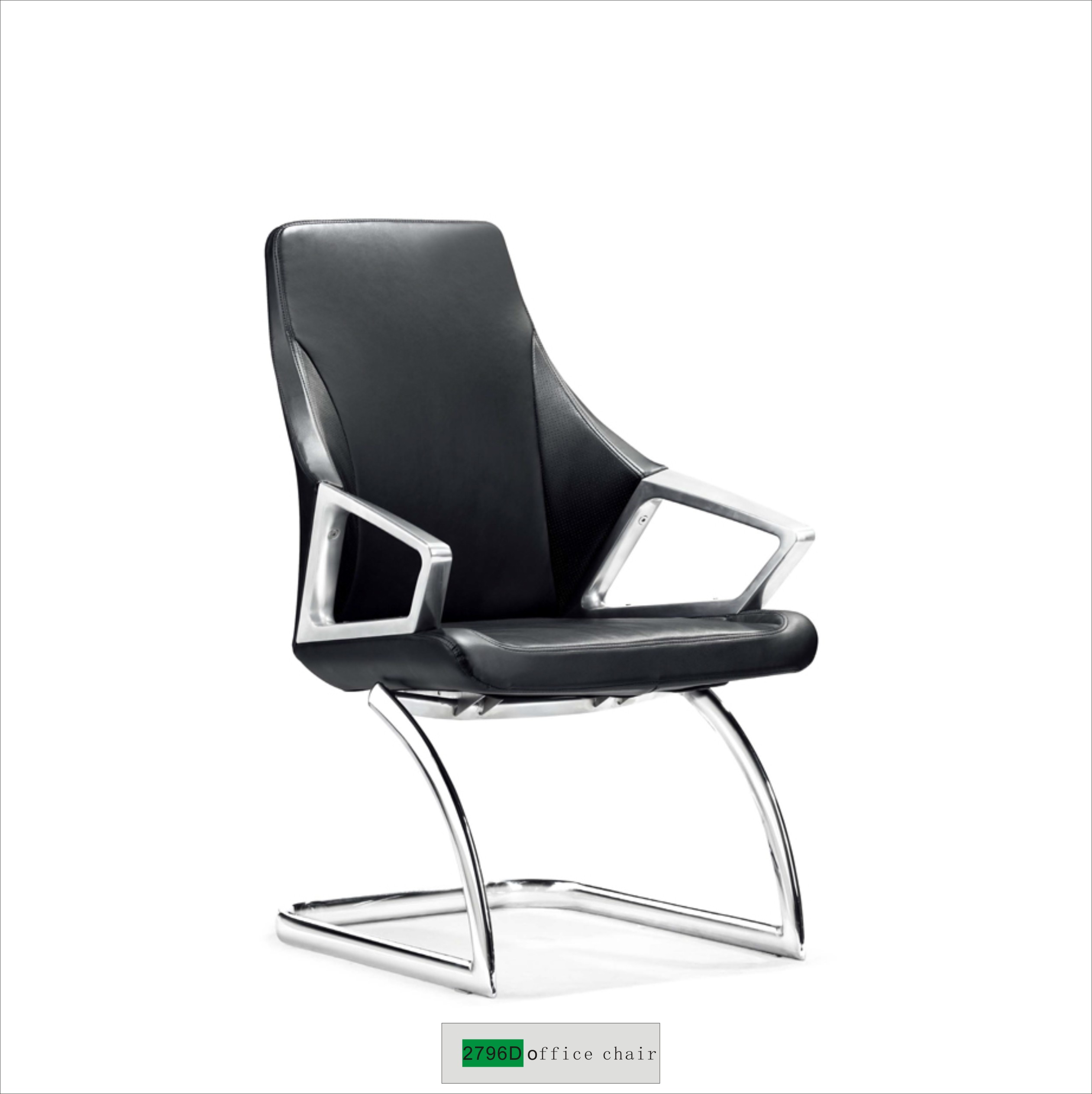 Non Swivel Office Chair 2296d Black