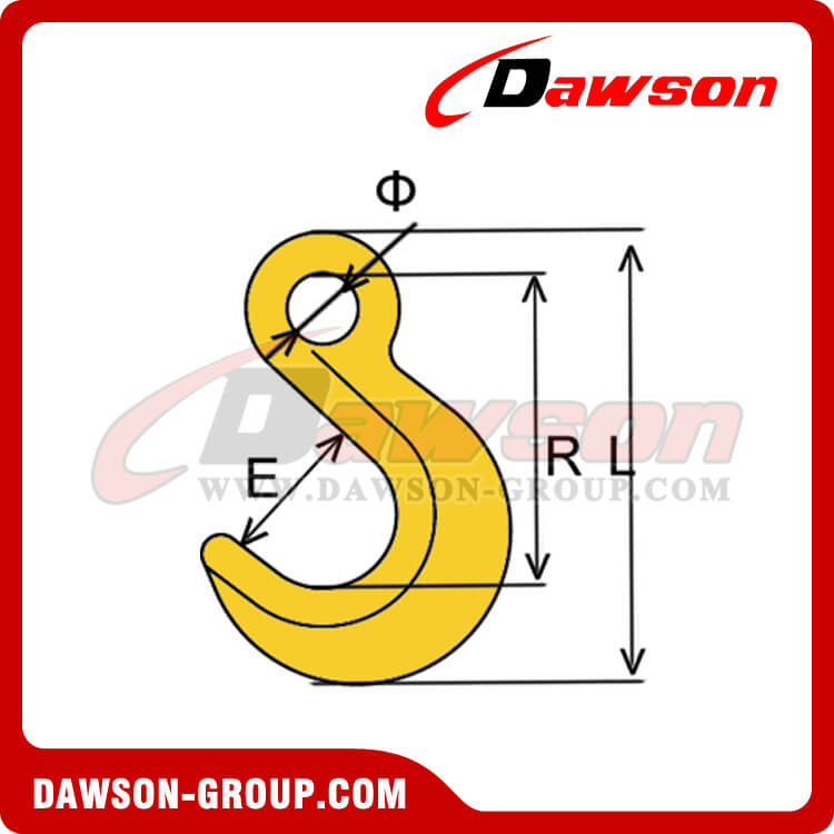 DS103 G80 ALLOY LASHING HOOK - DAWSON GROUP LTD. - CHINA MANUFACTURER SUPPLIER, FACTORY