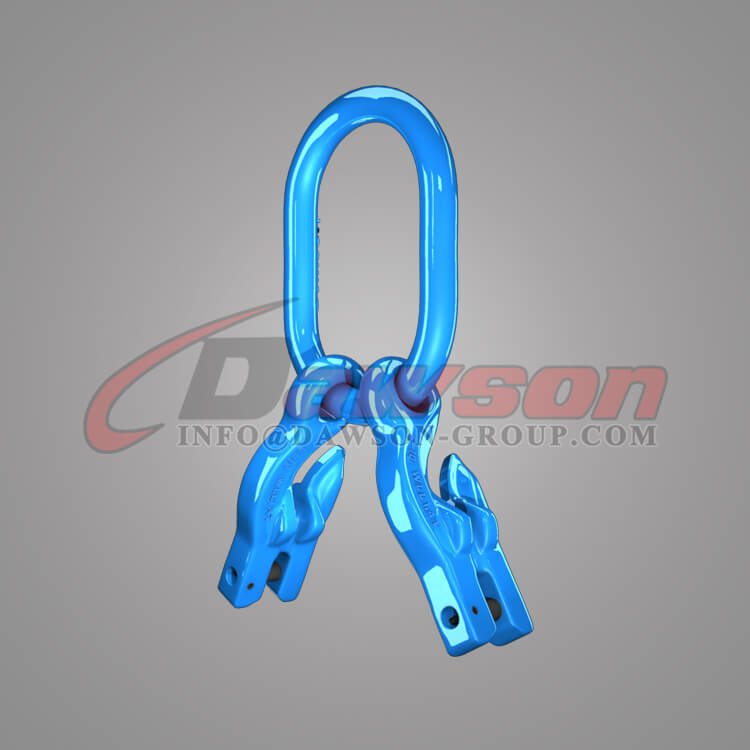 Grade 100 Master Link for Chain Slings + Grade 100 Eye Grab Hook with Clevis Attachment for Adjust Chain Length × 2 - Dawson Group Ltd - China Factory