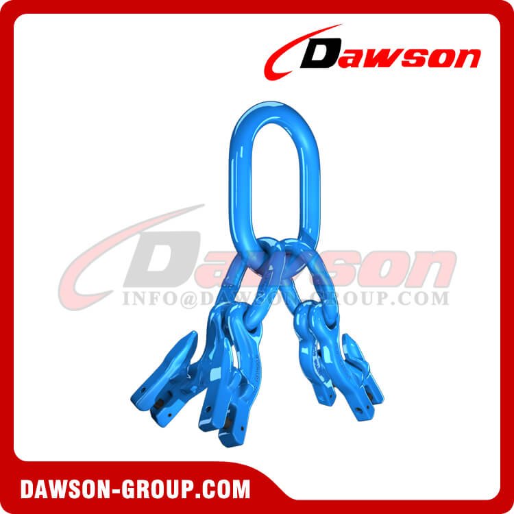 G100 Master Link Assembly + G100 Eye Grab Hook with Clevis Attachment×4 - Dawson Group Ltd. - China Manufacturer, Factory