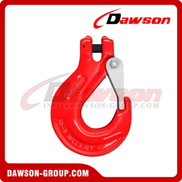 Grade 80 Clevis Sling Hook with Cast Latch for Chain Slings, G80 Clevis Hook - Dawson Group Ltd. - China Manufacturer