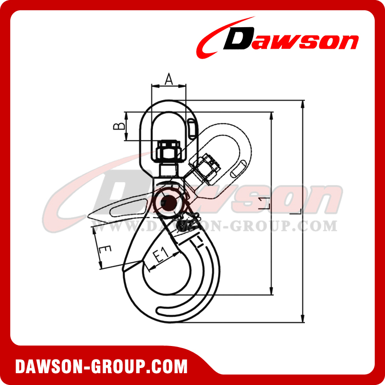 DS755 IMPROVED SWIVEL SELFLOCK HOOK - DAWSON GROUP LTD. - CHINA MANUFACTURER SUPPLIER