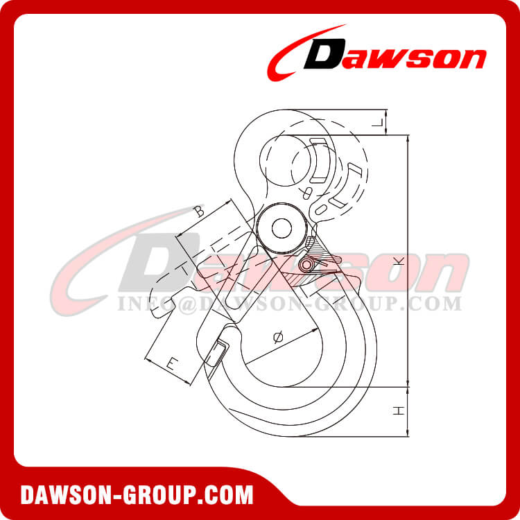 DS770 G80 Eye Self-locking Hook - Dawson Group Ltd. - China Manufacturer, Supplier