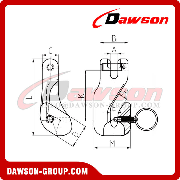 DS871 G80 Clevis Angle Regulator Hook - Dawson Group Ltd. - China Manufacturer, Supplier