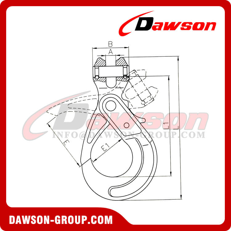 DS489 G80 Special Clevis Self-Locking Hook - Dawson Group Ltd. - China Manufacturer, Supplier, Factory