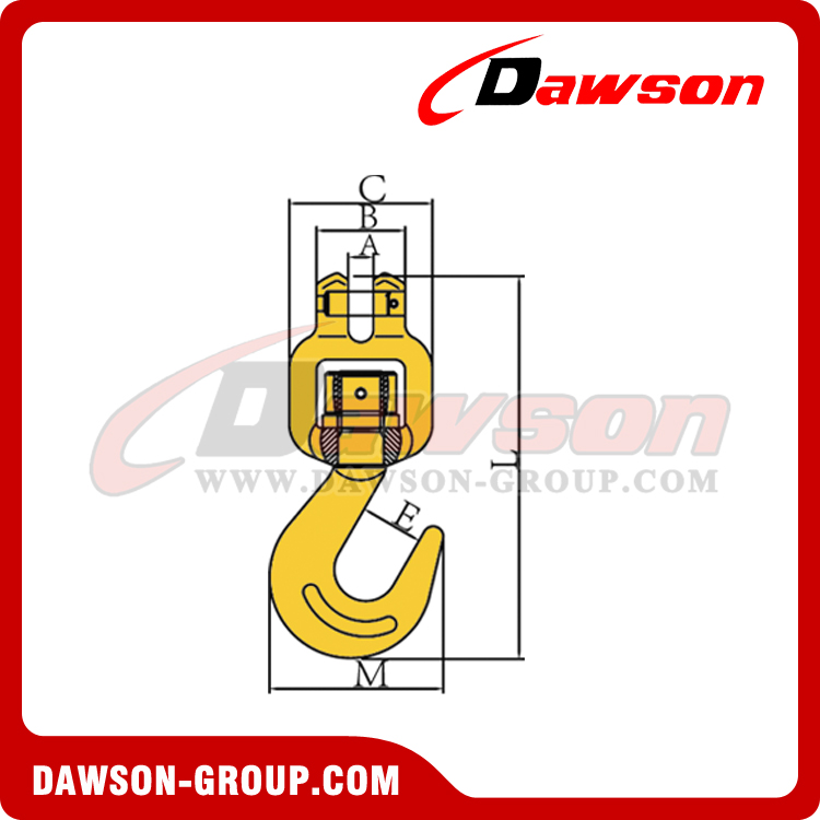 DS616 G80 CLEVIS SWIVEL HOOK DAWSON-GROUP LTD - CHINA SUPPLIER. FACTORY