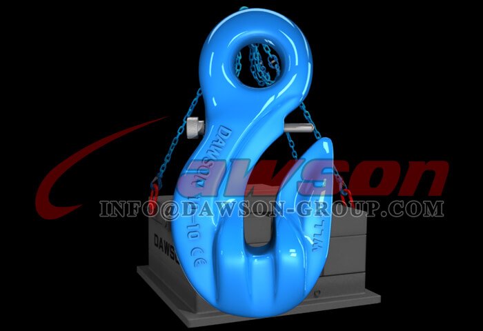 Application of G100 Special Eye Grab Hook with Safety Pin, Grade 100 Forged Alloy Steel Eye Hook for Lifting Crane Chain Slings - Dawson Group Ltd. - China Manufacturer, Supplier, Factory