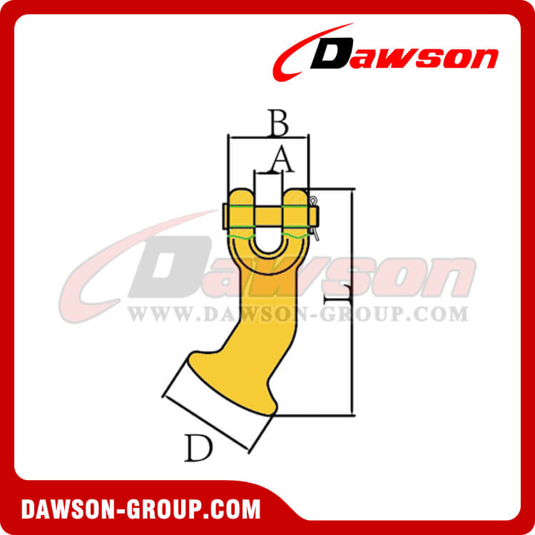 DS070 G80 CLEVIS ELEPHANT FOOT DAWSON-GROUP LTD. - CHINA MANUFACTURER