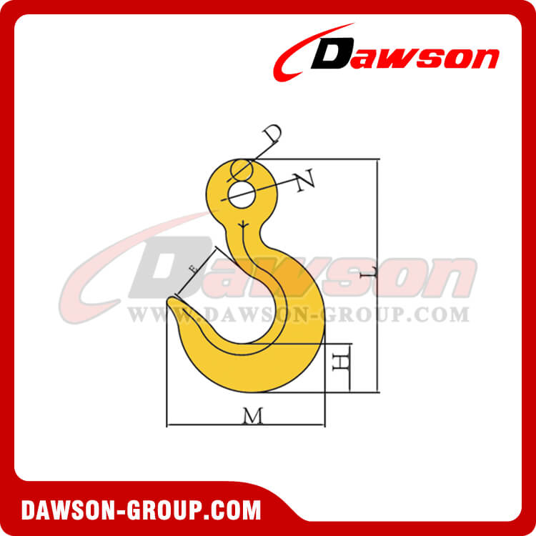 DS368-3040 EYE HOIST HOOK WITH LARGE OPENING - DAWSON GROUP LTD. - CHINA MANUFACTURER SUPPLIER