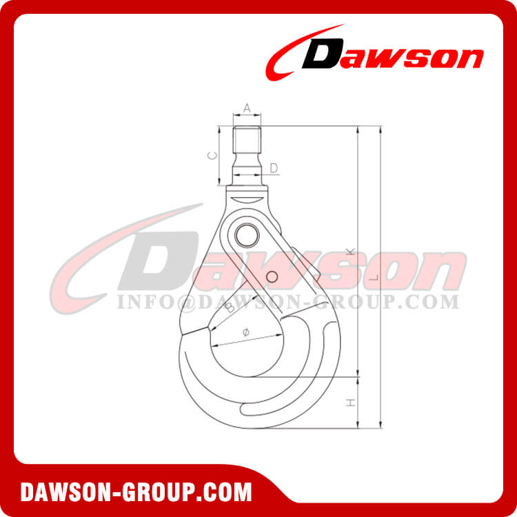 DS010 G80 U.S Type A Swivel Self-Locking Hook - Dawson Group Ltd. - China Manufacturer, Supplier