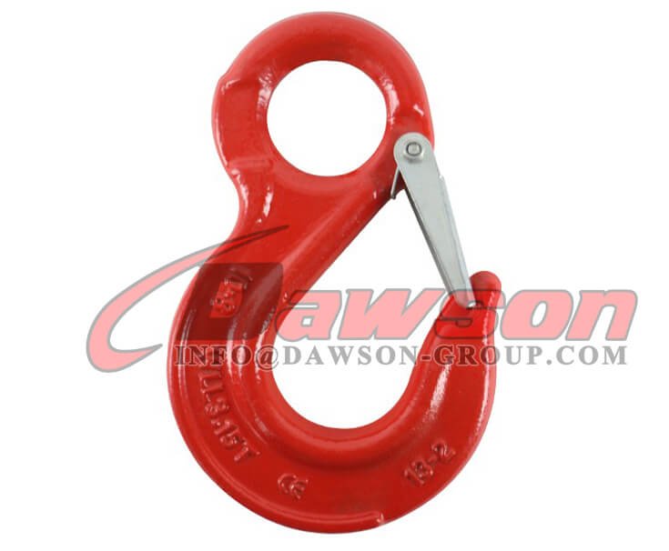 DS013 Grade 80 Alloy Steel Eye Sling Hook with Latch for Lifting Chains - Dawson Group Ltd. - China Supplier