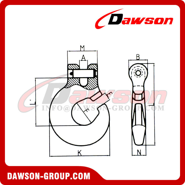 DS1021 G100 Clevis Forest Hook - Dawson Group Ltd. - China Manufacturer