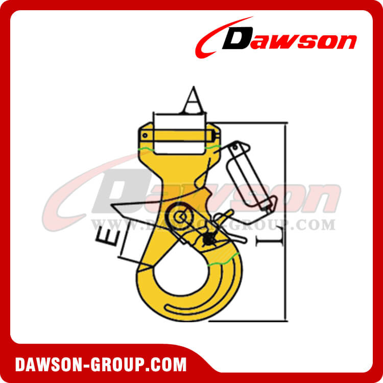 DS236 G80 LONG CLEVIS SELFLOCK HOOK FOR WEB SLING DAWSON-GROUP - CHINA MANUFACTURER FACTORY