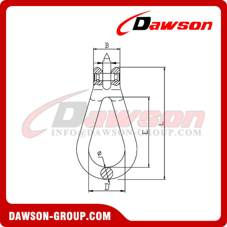 DS1062 G100 Clevis Reeving Link for Lifting - Dawson Group Ltd. - China Manufacturer, Supplier