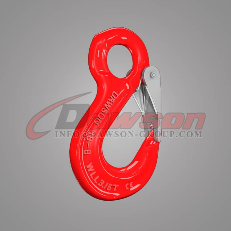 Grade 80 Forged Steel Eye Sling Hook with Cast Latch, G80 Eye Sling Hook - Dawson Group Ltd. - China Factory