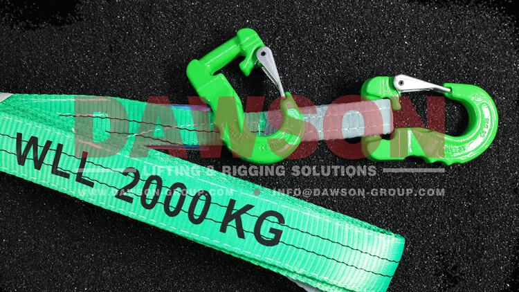 G100 Grade 100 Web Sling Hook, 2 Ton Synthetic Alloy Round Sling Hook - Dawson Group Ltd. - China Manufacturer