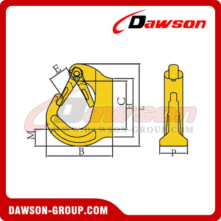 DS019 G80 WELD ON HOOK - DAWSON GROUP LTD. - CHINA MANUFACTURER SUPPLIER, FACTORY, MANUFACTURER