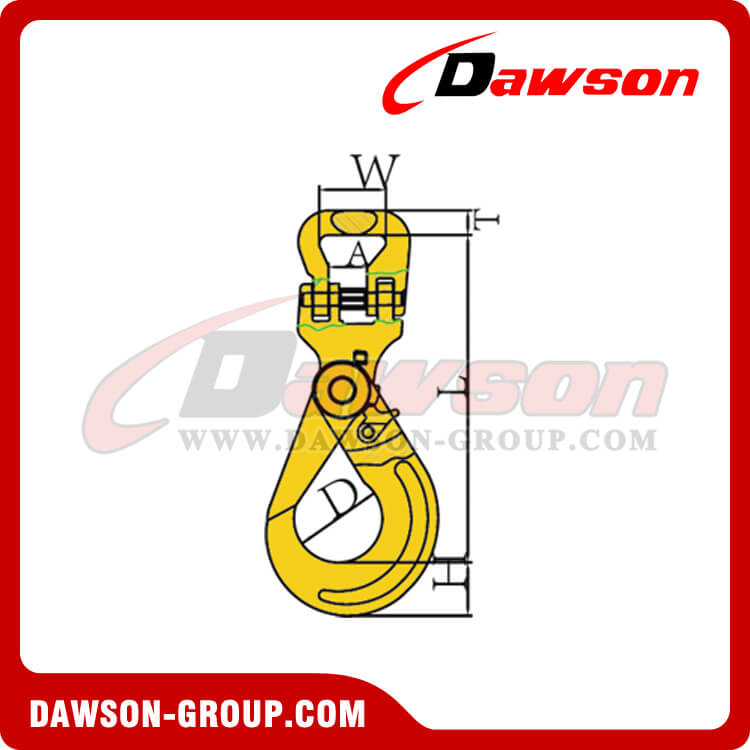 DS110 G80 SELFLOCK HOOK FOR WEB SLING WITH HALF LIN DAWSON-GROUP LTD. - CHINA FACTORY EXPORTER