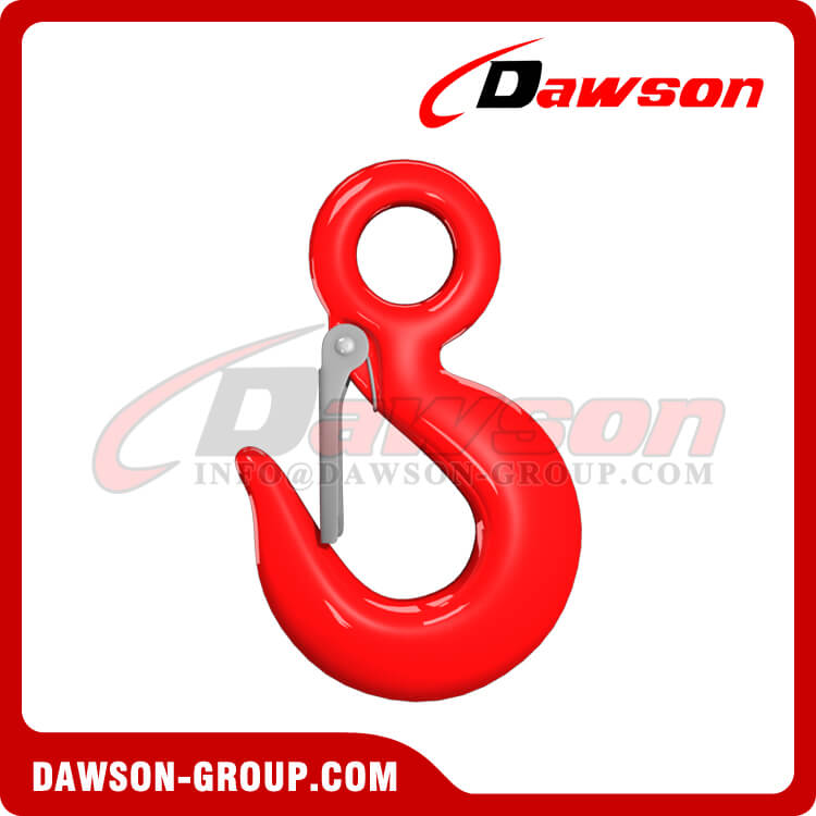 G80 Eye Sling Hook, Grade 80 Alloy Steel Eye Sling Hook with Latch for Chain Slings - Dawson Group Ltd. - China Manufacturer