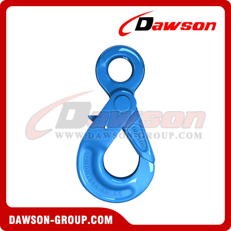 G100 European Type Eye Self-Locking Hook， Grade 100 Forged Steel Hook - China Factory