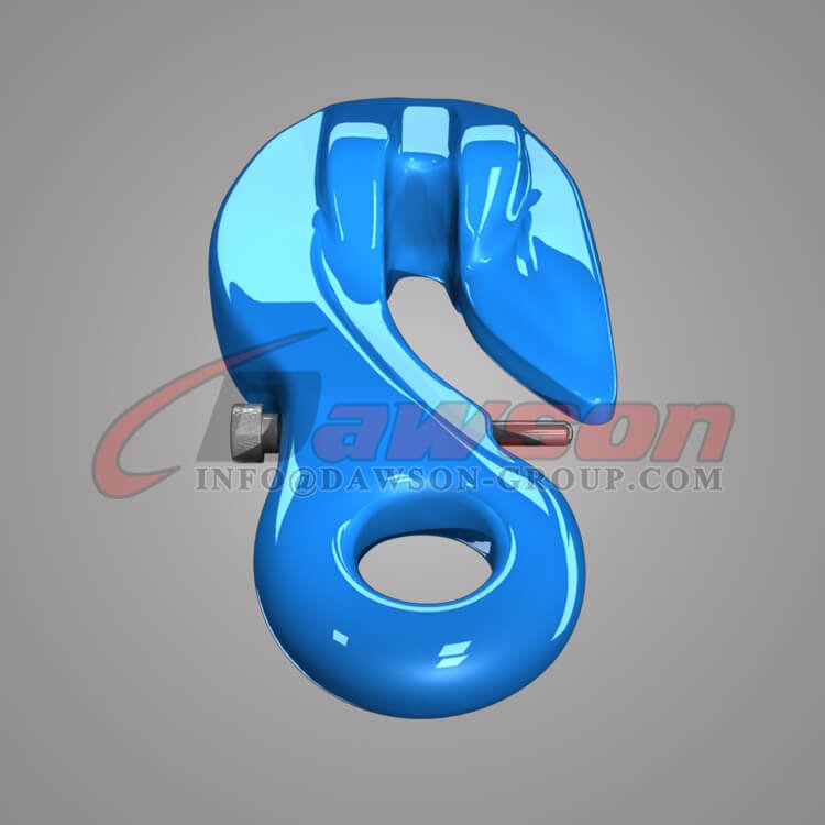 Grade 100 Special Eye Grab Hook with Safety Pin, WLL 4T Alloy Steel Eye Hook for Chains - Dawson Group Ltd. - China Manufacturer, Supplier, Factory