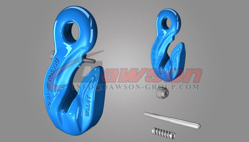 G100 Special Eye Grab Hook with Safety Pin, Grade 100 Forged Eye Grab Hook for Lifting Chain Slings - Dawson Group Ltd. - China Manufacturer, Supplier, Factory