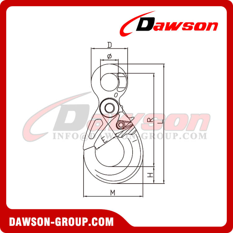 DS765 G80 European Type Eye Self-lock Hook - Dawson Group Ltd. - China Manufacturer, Factory