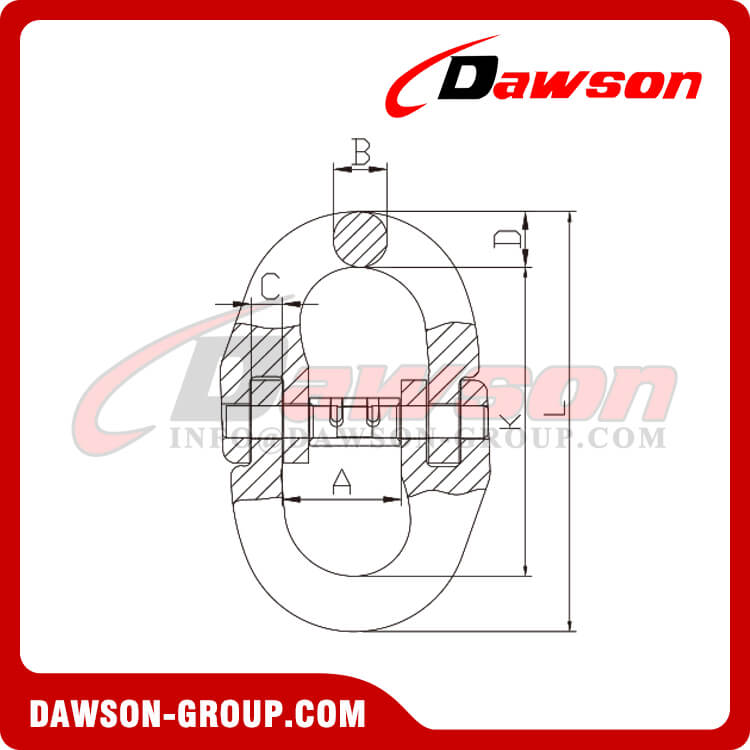 DS345 G80 Germanic Type Connecting Link for G80 Chain - Dawson Group Ltd. - China Manufacturer, Supplier